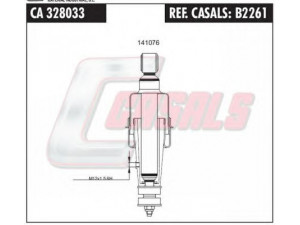 CASALS B2261 amortizatorius, kabinos pakaba 
 Kėbulas -> Vairuotojo kabina -> Pakaba, vairuotojo kabina
0375224, 1265281, 1285393, 1321590