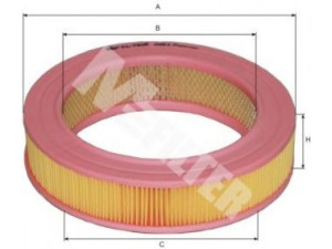 MFILTER A 517 oro filtras 
 Filtrai -> Oro filtras
795 5272, 797 1649, 797 2407, 1485 888