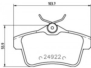 COBREQ N-1183 stabdžių trinkelių rinkinys, diskinis stabdys 
 Techninės priežiūros dalys -> Papildomas remontas
1608520680, 1608681680, 425435