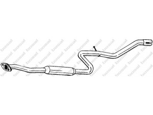BOSAL 282-071 vidurinis duslintuvas 
 Išmetimo sistema -> Duslintuvas
20030-60A00, 20030-60A00KE