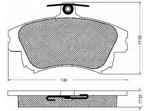 BSF 10740 stabdžių trinkelių rinkinys, diskinis stabdys 
 Techninės priežiūros dalys -> Papildomas remontas
M850976, MR527656, MR955351, X3511010