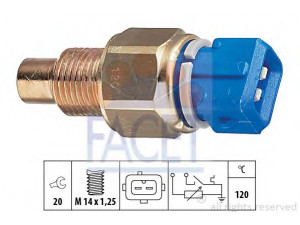 FACET 7.3558 siuntimo blokas, aušinimo skysčio temperatūra 
 Variklis -> Variklio elektra
0242 68, 0242 85, 0242 87, 96 018 422