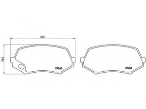 BREMBO P 54 044 stabdžių trinkelių rinkinys, diskinis stabdys 
 Techninės priežiūros dalys -> Papildomas remontas
MK528945, MK529908