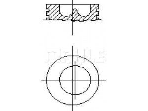 MAHLE ORIGINAL S57282 stūmoklis