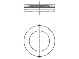 MAHLE ORIGINAL 037 64 00 stūmoklis 
 Variklis -> Cilindrai/stūmokliai
272 118