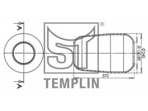 ST-TEMPLIN 04.060.6006.150 dėklas, pneumatinė pakaba
0249 1566, 383 327 00 01, 621 328 00 01