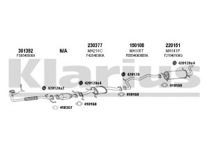 KLARIUS 570143E išmetimo sistema 
 Išmetimo sistema -> Išmetimo sistema, visa