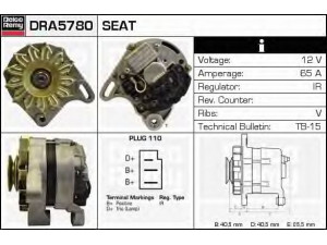DELCO REMY DRA5780 kintamosios srovės generatorius 
 Elektros įranga -> Kint. sr. generatorius/dalys -> Kintamosios srovės generatorius
XO39544930