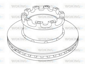 WOKING NSA1226.20 stabdžių diskas
3079001601