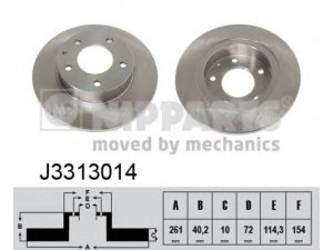 NIPPARTS J3313014 stabdžių diskas 
 Stabdžių sistema -> Diskinis stabdys -> Stabdžių diskas
F32Z-2C026A, GA3Y-26-251, GA4Y-26-251