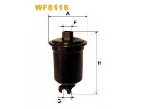 WIX FILTERS WF8116 kuro filtras 
 Techninės priežiūros dalys -> Papildomas remontas
23300-87729-000, 2330087729, 2330087731