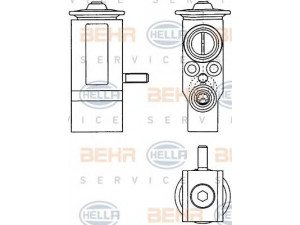HELLA 8UW 351 303-381 išsiplėtimo vožtuvas, oro kondicionavimas 
 Oro kondicionavimas -> Vožtuvai
77 01 046 978