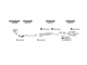 VENEPORTE 400412 išmetimo sistema 
 Išmetimo sistema -> Išmetimo sistema, visa