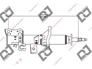 DJ PARTS DS1240GS amortizatorius 
 Pakaba -> Amortizatorius
K30A34700J, K30A34700K, K32B34700