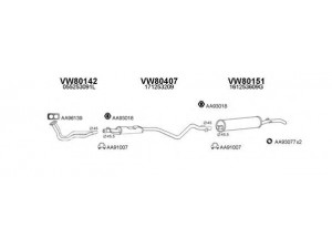 VENEPORTE 800537 išmetimo sistema 
 Išmetimo sistema -> Išmetimo sistema, visa