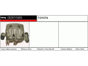 DELCO REMY DC81560 stabdžių apkaba 
 Dviratė transporto priemonės -> Stabdžių sistema -> Stabdžių apkaba / priedai