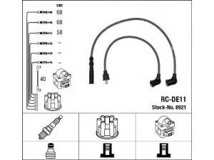NGK 8921 uždegimo laido komplektas 
 Kibirkšties / kaitinamasis uždegimas -> Uždegimo laidai/jungtys
19901-87780-000, 90048-66001-000