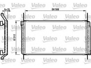 VALEO 817025 kondensatorius, oro kondicionierius 
 Oro kondicionavimas -> Kondensatorius
46406321