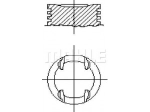 MAHLE ORIGINAL SS0700555 stūmoklis