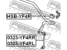 FEBEST HSB-YF4R skersinio stabilizatoriaus įvorių komplektas
52306-SZA-A01