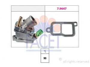 FACET 7.8733 termostatas, aušinimo skystis 
 Aušinimo sistema -> Termostatas/tarpiklis -> Thermostat
30637216, 30637243, 30650023, 31219205