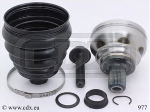 CDX 977 jungčių komplektas, kardaninis velenas 
 Ratų pavara -> Sujungimai/komplektas
1K0407311J, 1K0498099B, 1K0498099BX