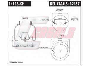 CASALS B2457 dėklas, pneumatinė pakaba 
 Pakaba -> Pneumatinė pakaba
HA100001, 21215761, M001472