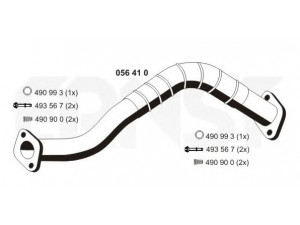 ERNST 056410 išleidimo kolektorius
47 09 330, 47 11 619, 14190-73KA0