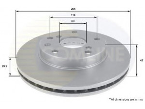 COMLINE ADC1011V stabdžių diskas 
 Stabdžių sistema -> Diskinis stabdys -> Stabdžių diskas
96218420