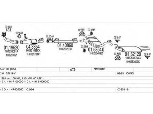 MTS C380118002917 išmetimo sistema 
 Išmetimo sistema -> Išmetimo sistema, visa