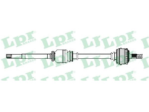 LPR DS52408 kardaninis velenas 
 Ratų pavara -> Kardaninis velenas
8200331518, 8200331518