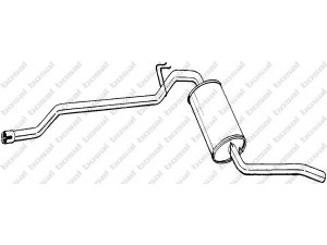BOSAL 288-067 galinis duslintuvas 
 Išmetimo sistema -> Duslintuvas
SE.023.115.315.D