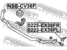 FEBEST NSB-CV36F skersinio stabilizatoriaus įvorių komplektas 
 Ašies montavimas/vairavimo mechanizmas/ratai -> Stabilizatorius/fiksatoriai -> Sklendės
54613-JK50A, 54613-JK50B
