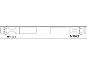 WOKING G1900.37 stabdžių žarnelė 
 Stabdžių sistema -> Stabdžių žarnelės
0060507992, 0060546644, 164003208701