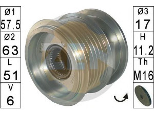 ERA 219148 laisvos eigos sankaba, kint. sr. generatorius 
 Diržinė pavara -> Laisvos eigos sankaba, kint. sr. generatorius
9G9N10300AA, 9G9N10300BA, 9G9N10300BB