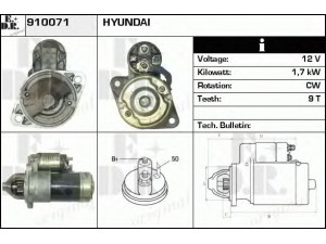 EDR 910071 starteris 
 Elektros įranga -> Starterio sistema -> Starteris
36100-27510, TM000A31201