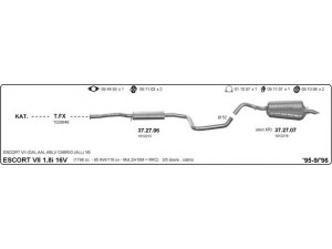 IMASAF 525000077 išmetimo sistema 
 Išmetimo sistema -> Išmetimo sistema, visa