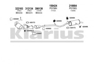 KLARIUS 631376E išmetimo sistema 
 Išmetimo sistema -> Išmetimo sistema, visa