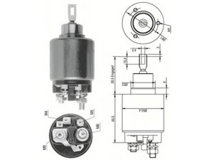 MAGNETI MARELLI 940113050124 solenoidinis jungiklis, starteris