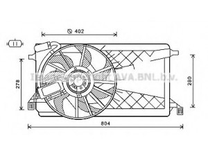 AVA QUALITY COOLING FD7563 ventiliatorius, radiatoriaus 
 Aušinimo sistema -> Oro aušinimas
1306758, 1354802, 1366829, 1373713