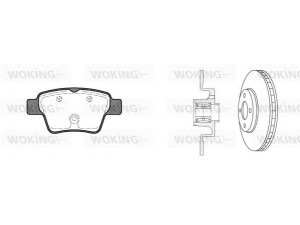 WOKING 810383.20 stabdžių rinkinys, diskiniai stabdžiai 
 Stabdžių sistema -> Diskinis stabdys -> Stabdžių remonto rinkinys