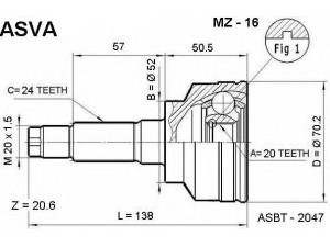 ASVA MZ-16 jungčių komplektas, kardaninis velenas 
 Ratų pavara -> Sujungimai/komplektas
B005-25-400, B005-25-400D, B005-25-600