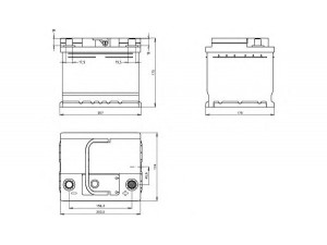 OPEN PARTS BT045L1B.00 starterio akumuliatorius 
 Elektros įranga -> Akumuliatorius
3D0915105C, 4G0915105G, 8A0915105
