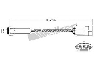 WALKER PRODUCTS 250-23816 lambda jutiklis 
 Išmetimo sistema -> Jutiklis/zondas
60605374