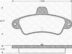 MAGNETI MARELLI 363702161148 stabdžių trinkelių rinkinys, diskinis stabdys 
 Techninės priežiūros dalys -> Papildomas remontas
6669779, 7153476, 93BB2M008AA, 6669779