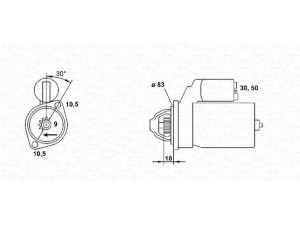 MAGNETI MARELLI 943251416010 starteris 
 Elektros įranga -> Starterio sistema -> Starteris
91AB11000SB, 02A911024B, 068911023P