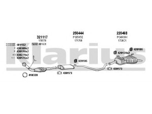 KLARIUS 630470E išmetimo sistema 
 Išmetimo sistema -> Išmetimo sistema, visa