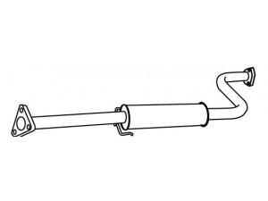 WALKER 18899 vidurinis duslintuvas 
 Išmetimo sistema -> Duslintuvas
GEX33434