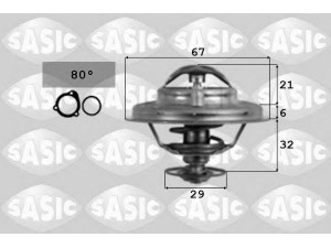SASIC 9000087 termostatas, aušinimo skystis 
 Aušinimo sistema -> Termostatas/tarpiklis -> Thermostat
11532243126, 11532244151, 11532246199