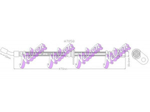 Brovex-Nelson H7058 stabdžių žarnelė 
 Stabdžių sistema -> Stabdžių žarnelės
9004722284, 9004922284, 9004922284000